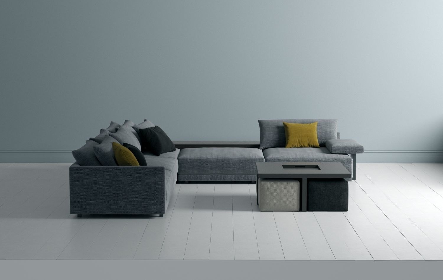 Sofa L Shape  3D model_2