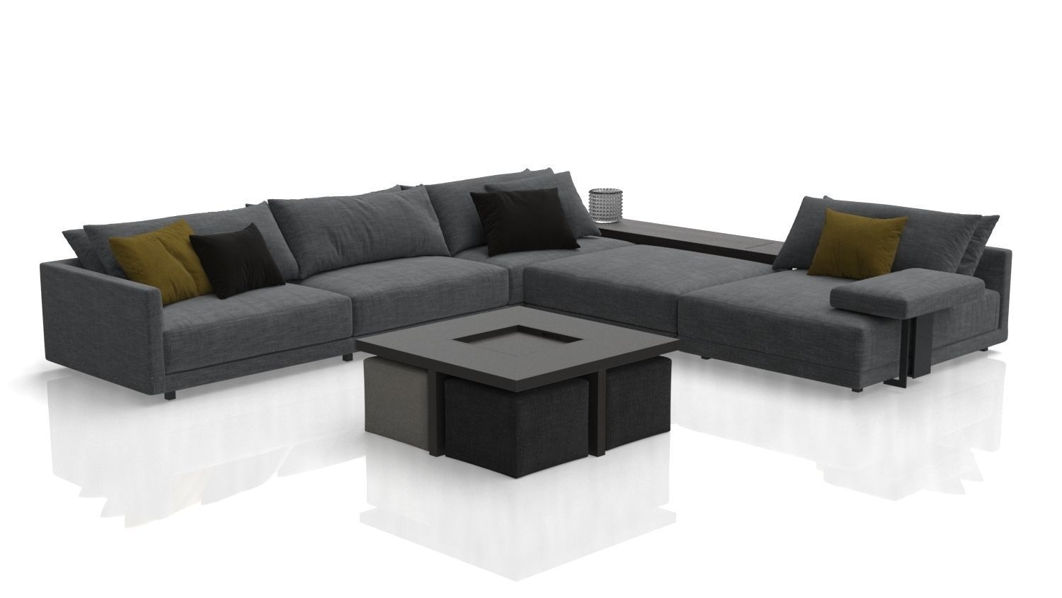 Sofa L Shape  3D model_12