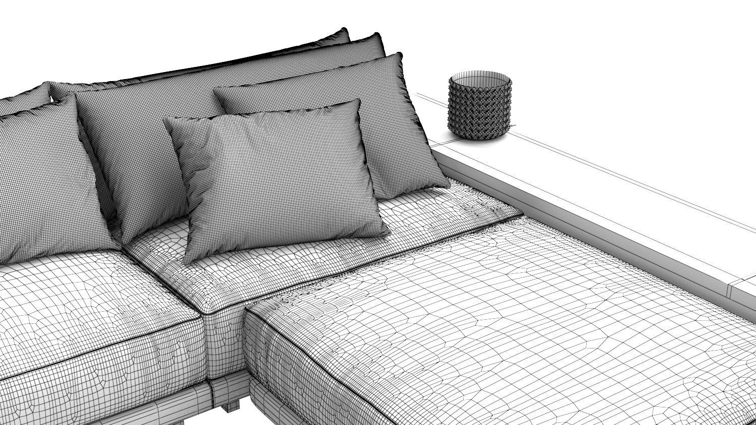 Sofa L Shape  3D model_11