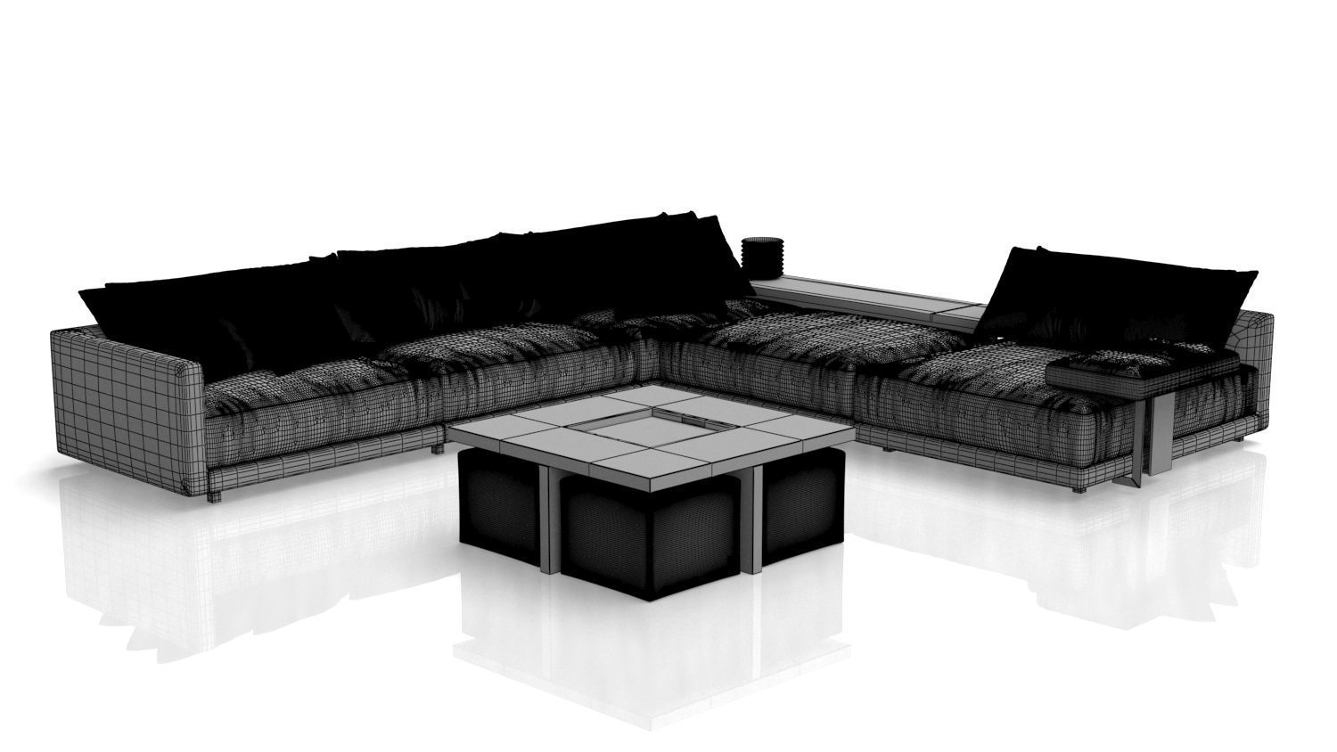 Sofa L Shape  3D model_17