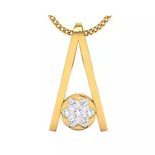 pendant-1018 pendant with letter p 3D print model