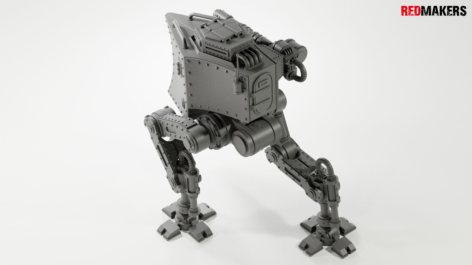 Imperial military force Heavy mech 3D print model_15