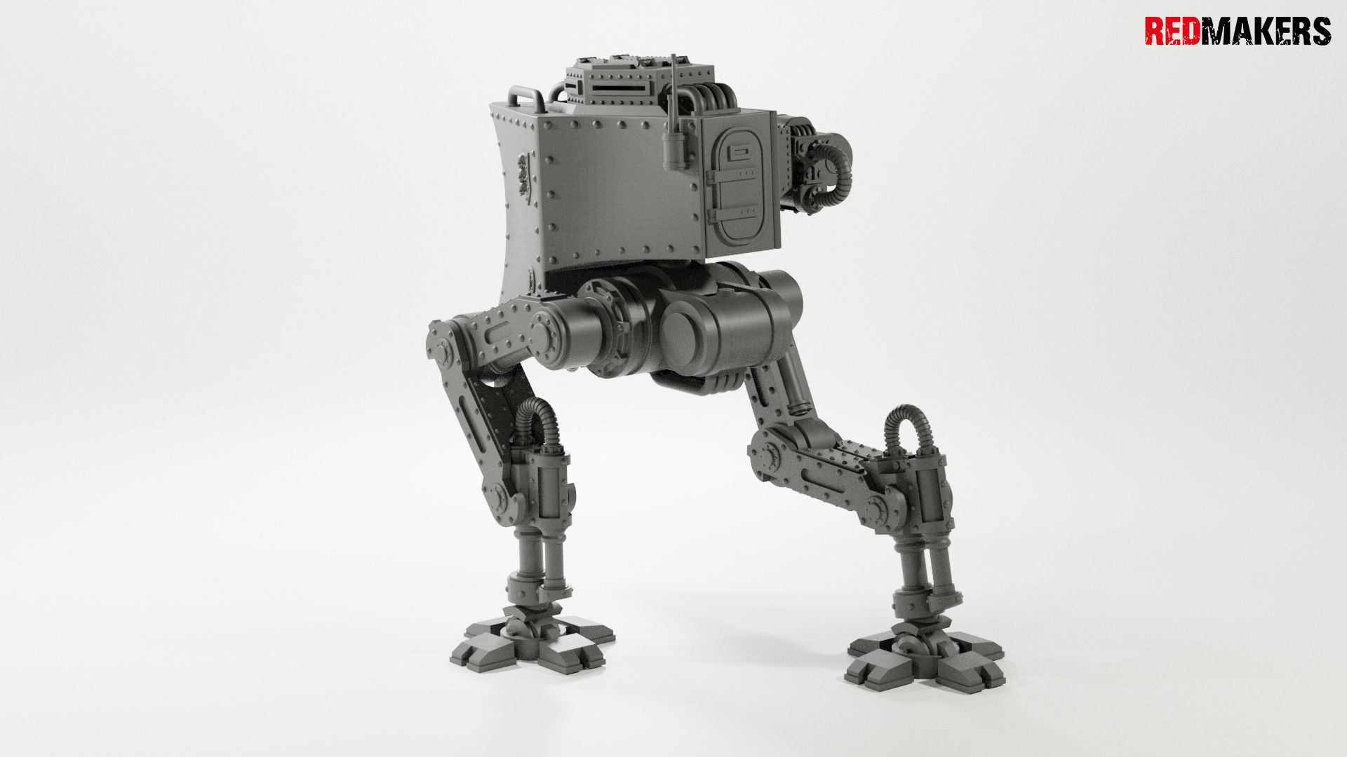 Imperial military force Heavy mech 3D print model_14