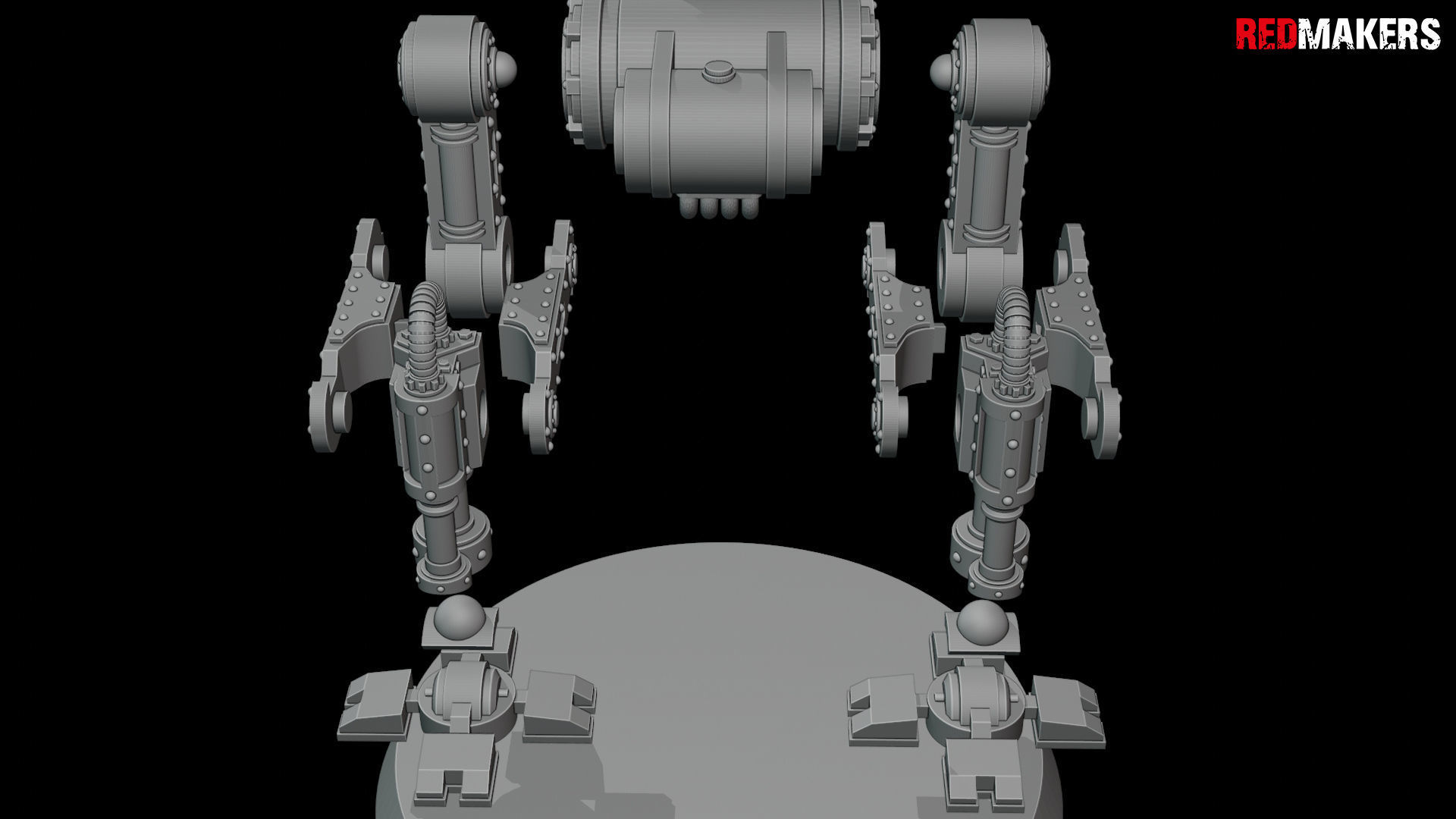 Imperial military force Heavy mech 3D print model_36