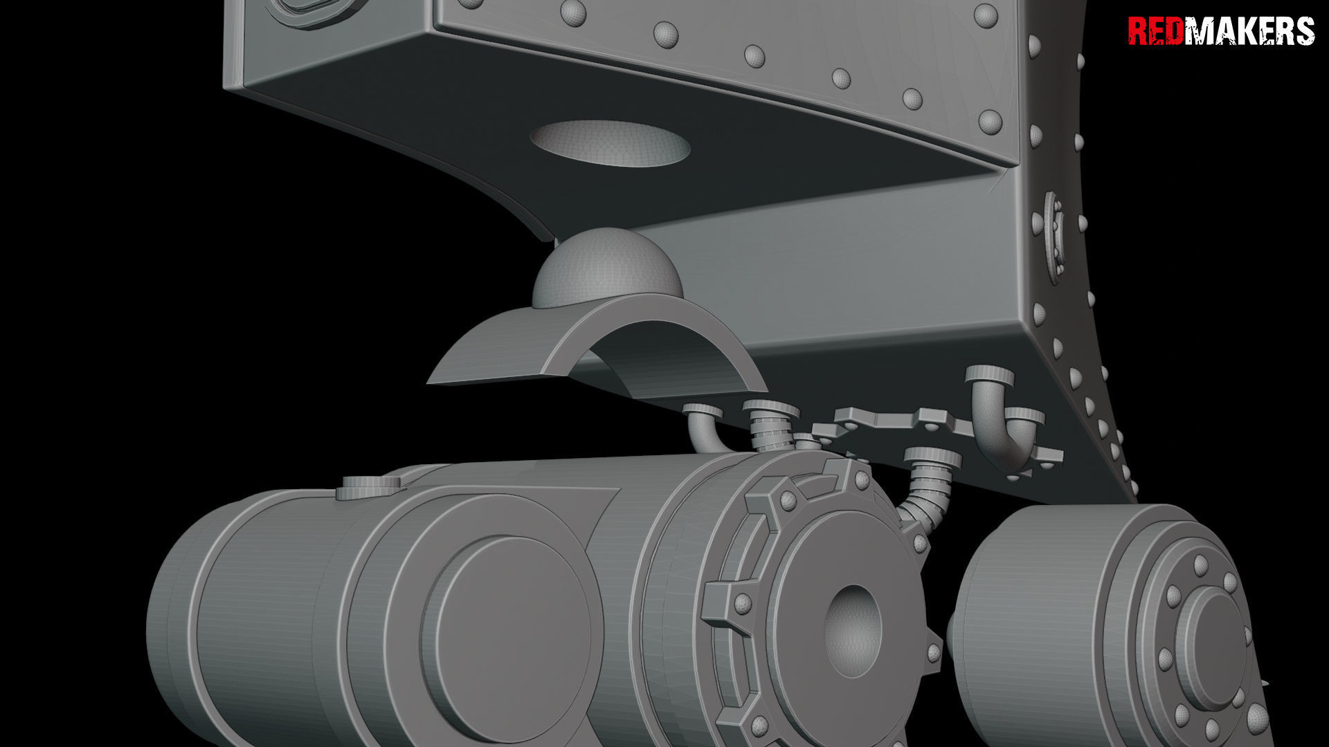Imperial military force Heavy mech 3D print model_37