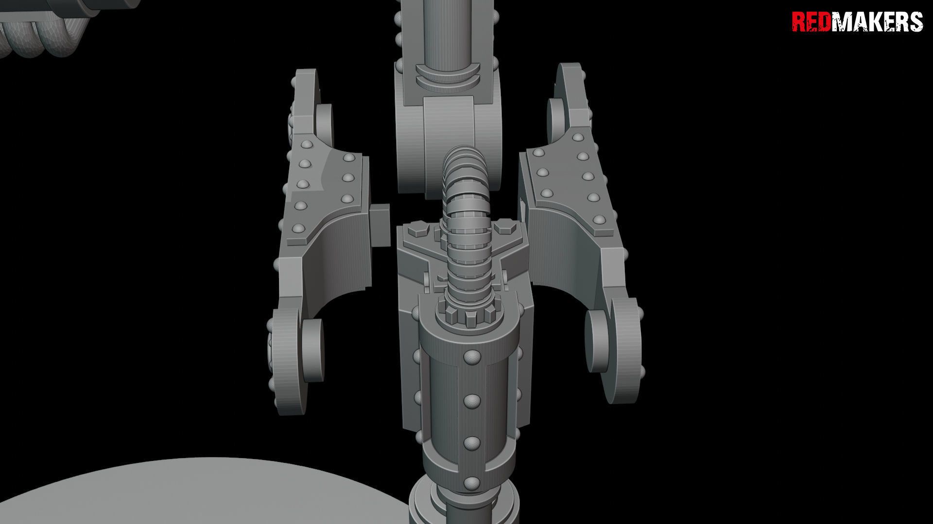 Imperial military force Heavy mech 3D print model_34