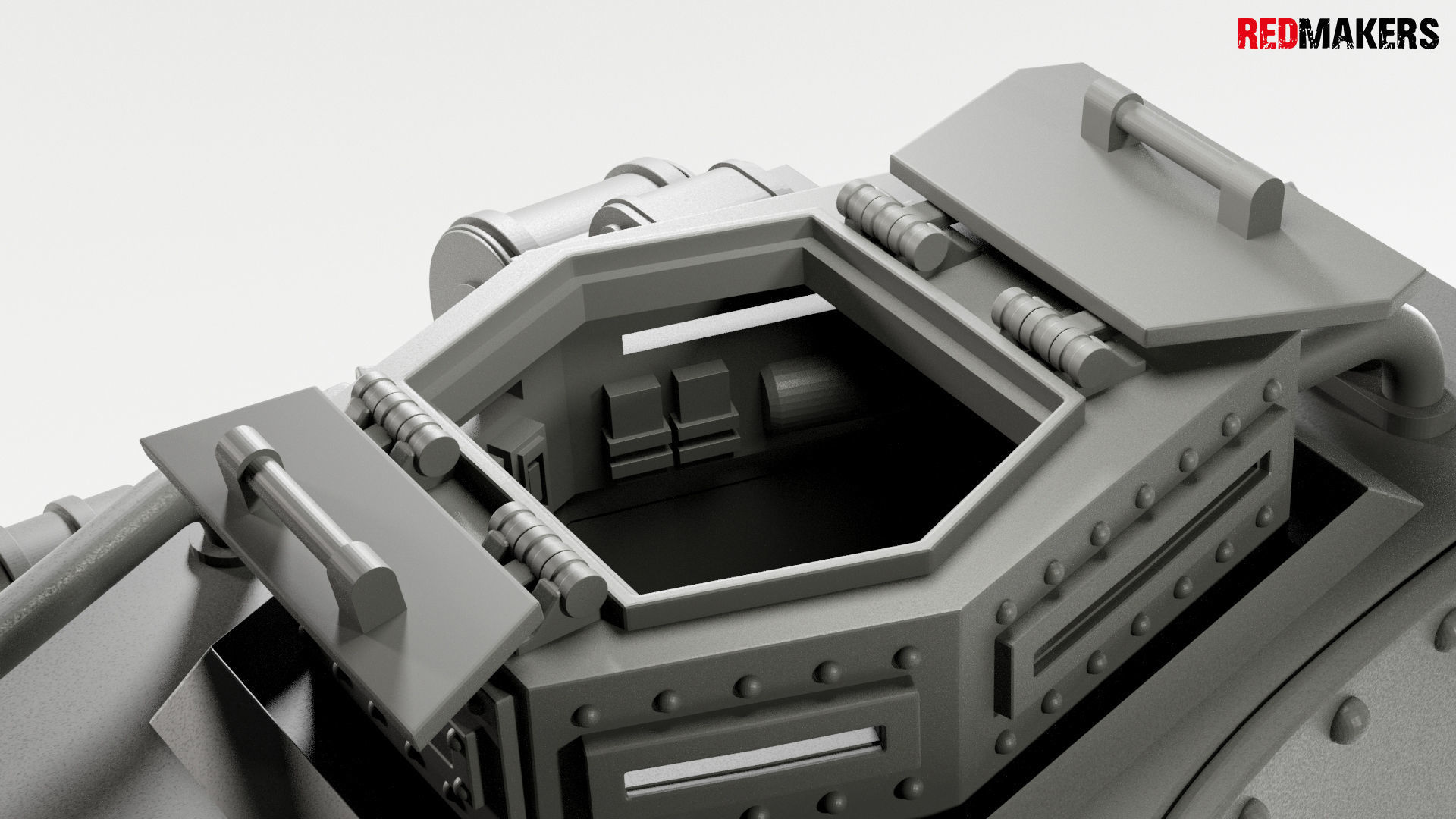 Imperial military force Heavy mech 3D print model_28