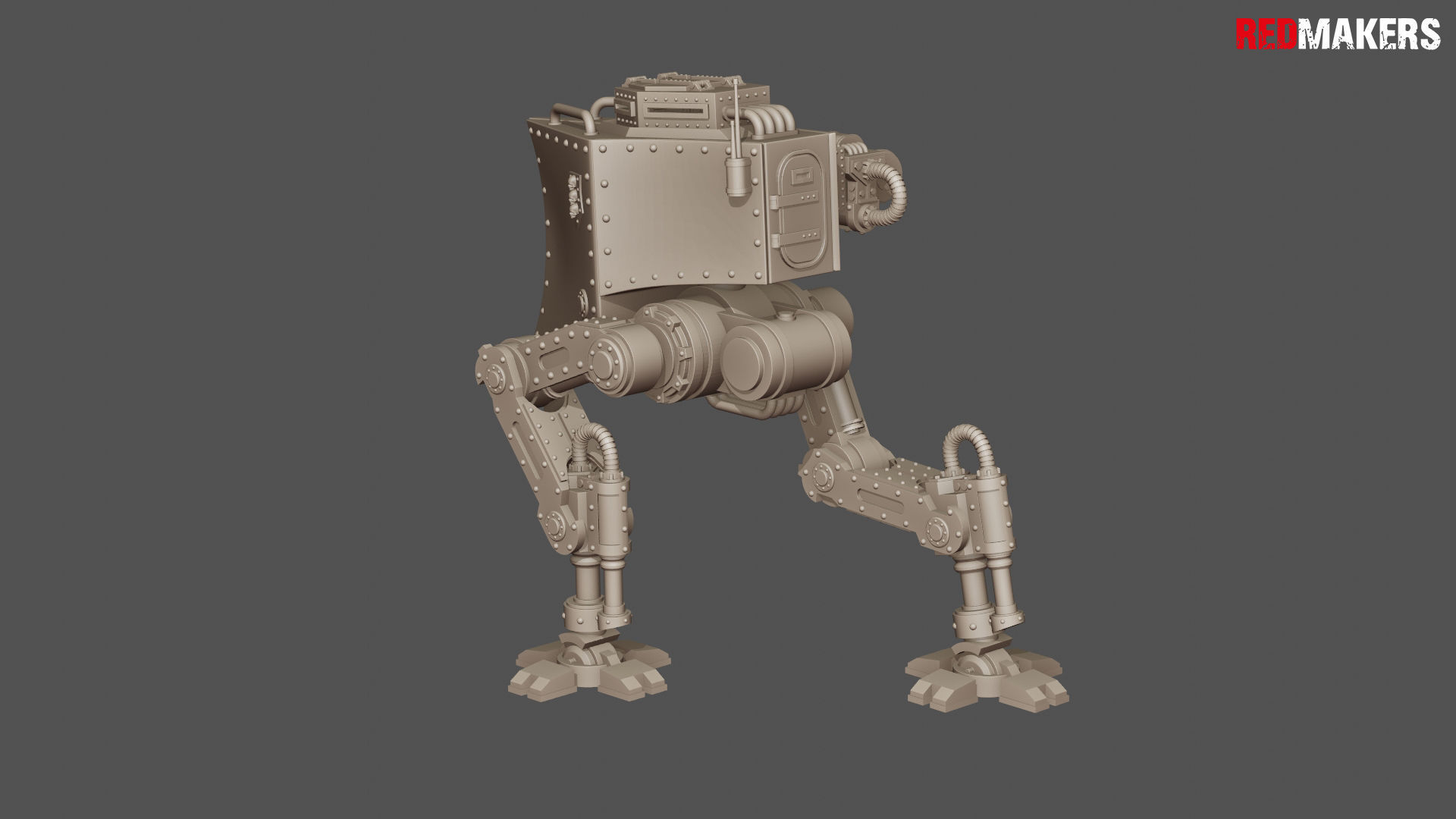 Imperial military force Heavy mech 3D print model_47