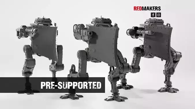 Imperial military force Heavy mech 3D print model