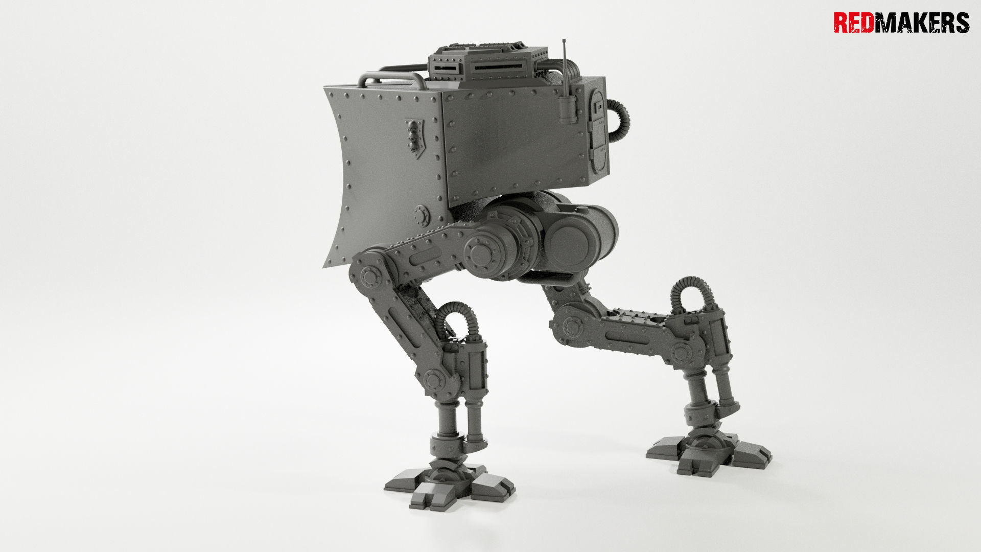 Imperial military force Heavy mech 3D print model_13