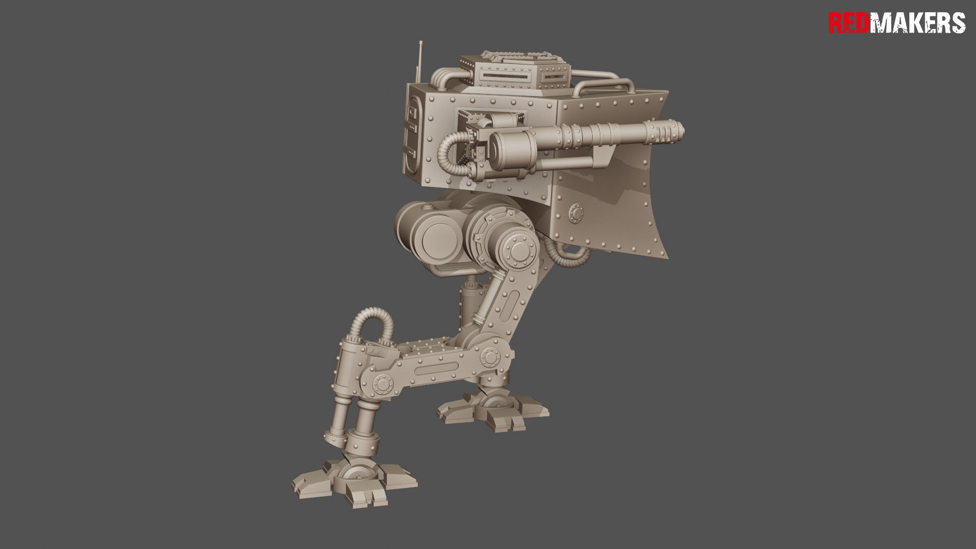 Imperial military force Heavy mech 3D print model_46