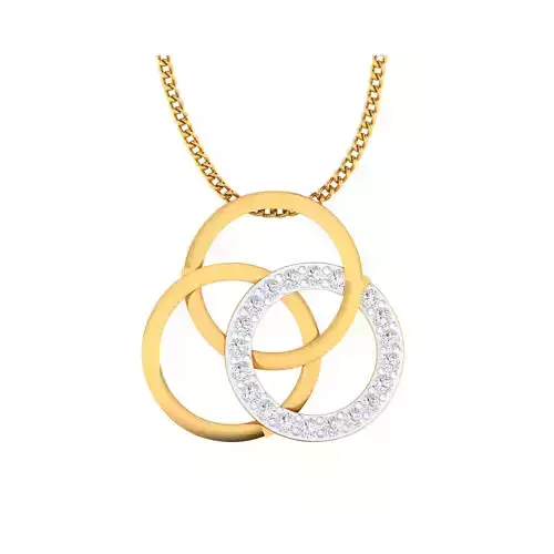 pendant-1005 pendant with diamonds in gold