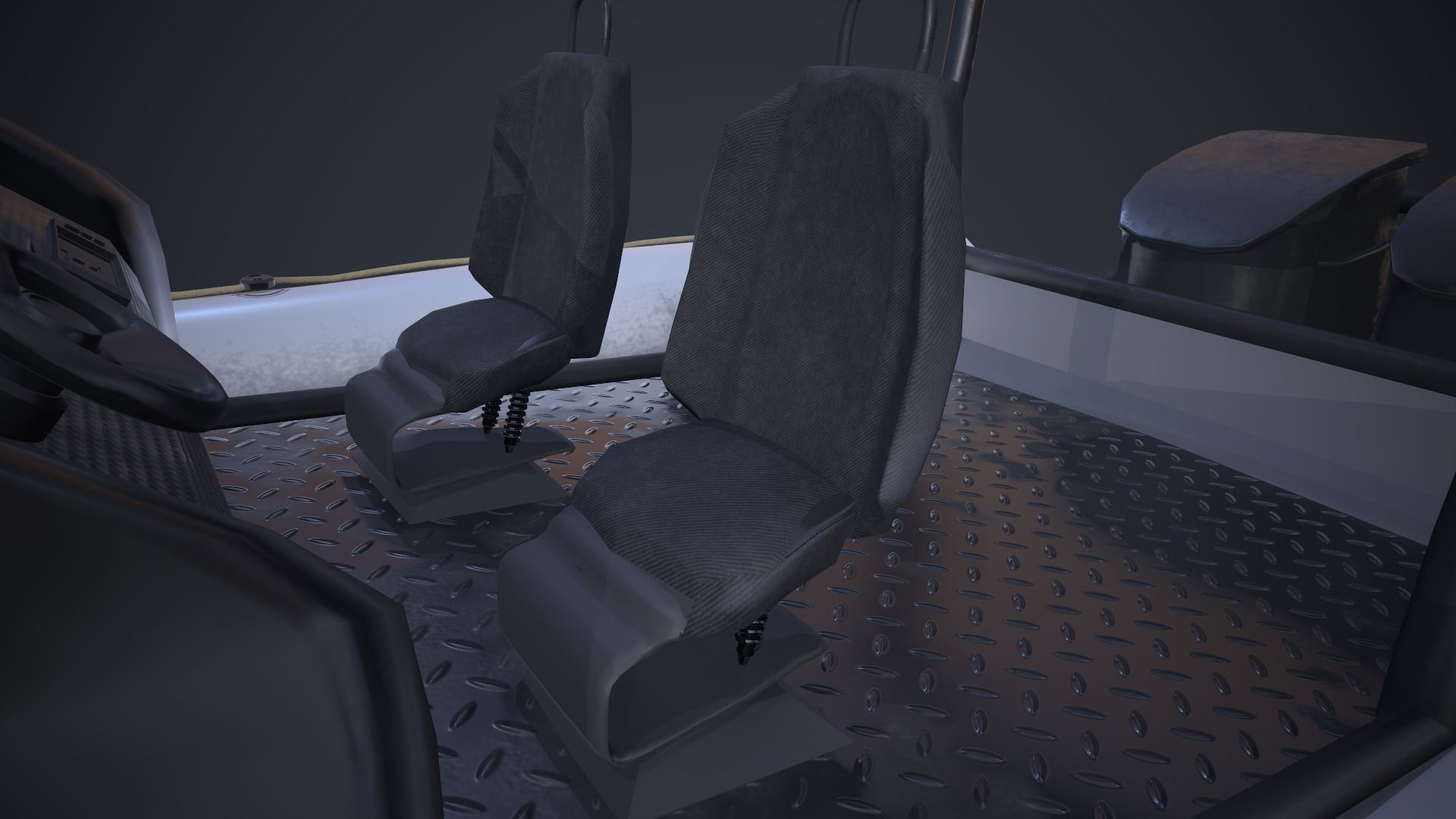 Grand Dinghy Boat Low-poly 3D model_11