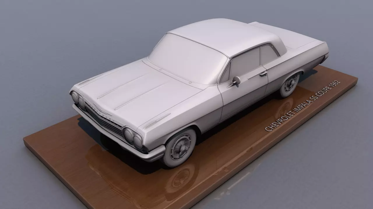 Chevy Impala SS Coupe 1962 3D print model_0