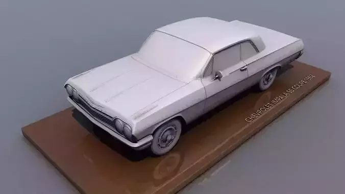 Chevy Impala SS Coupe 1962 3D print model