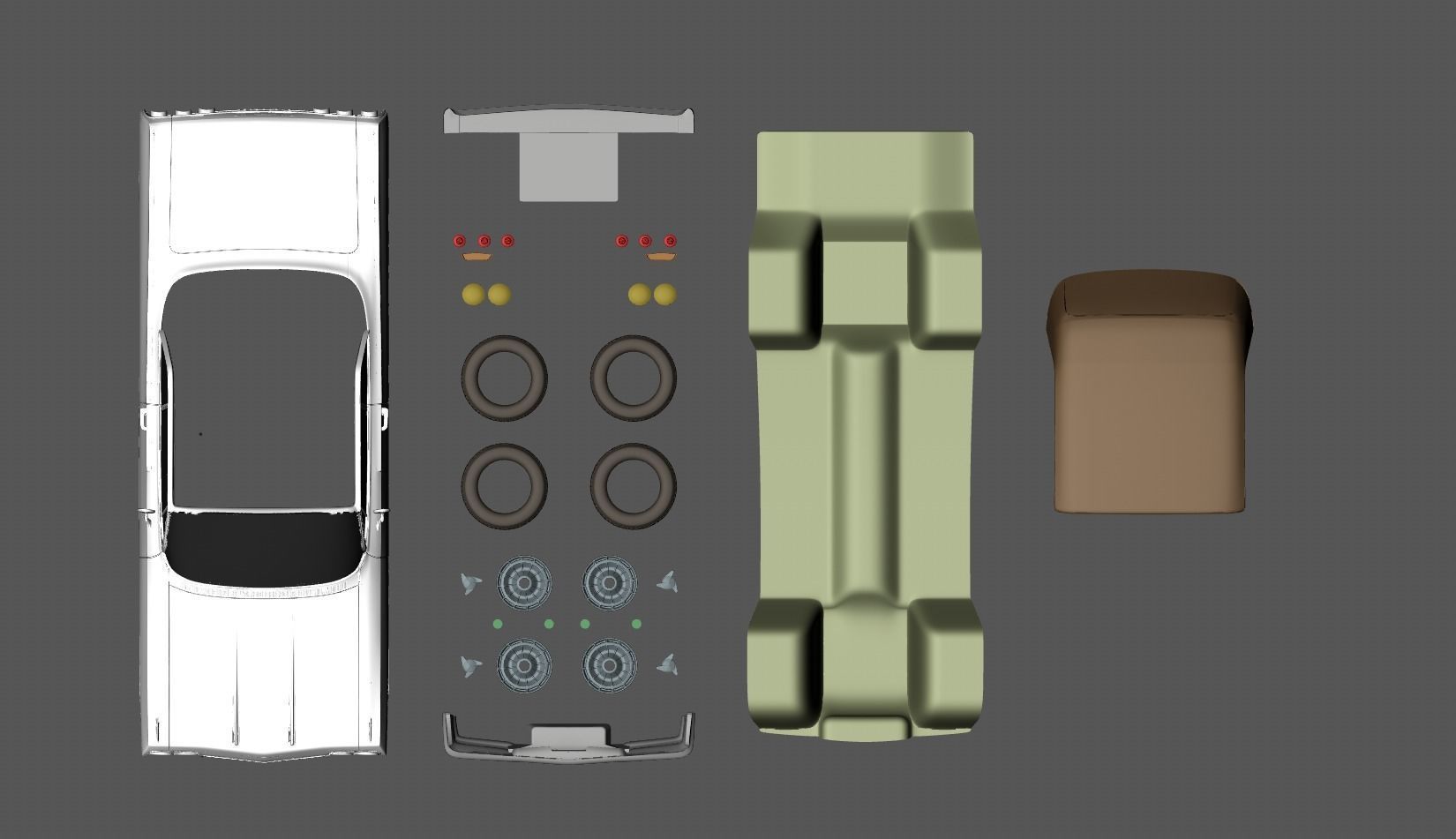 Chevy Impala SS Coupe 1962 3D print model_7