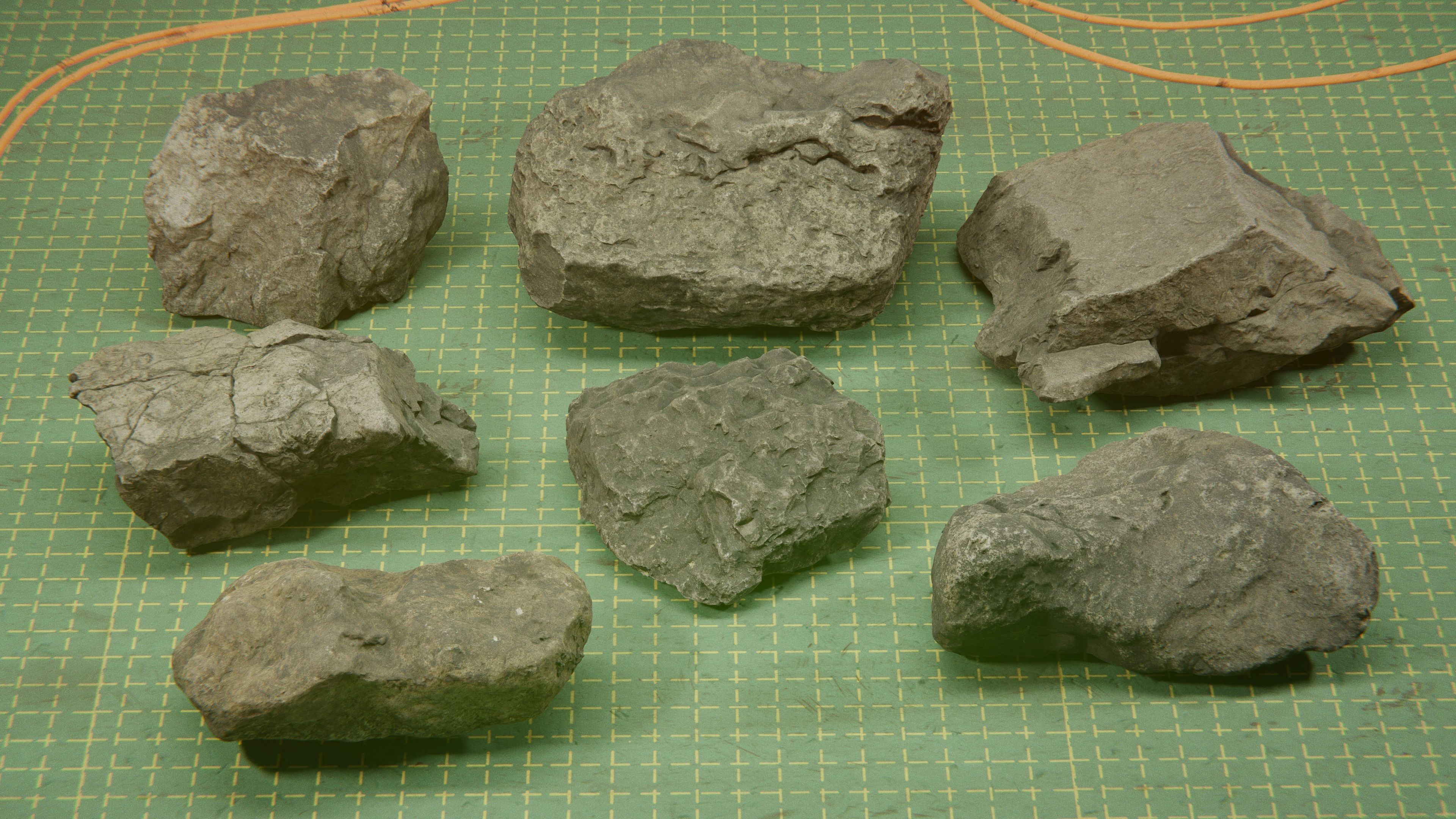 Rock Pack Vol 1-3 Photoscanned Rocks 21 Total Low-poly 3D model_9