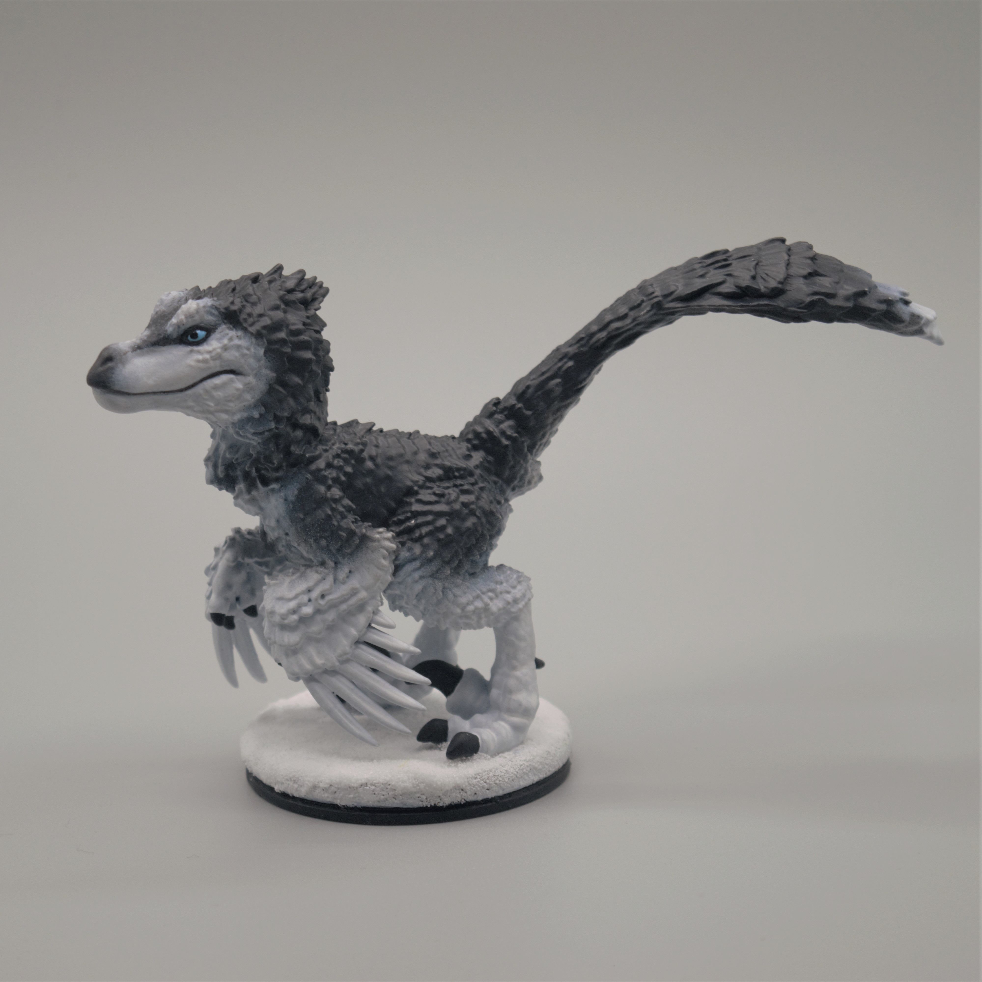 Chibi feathered velociraptor STL for printing 3D model_8