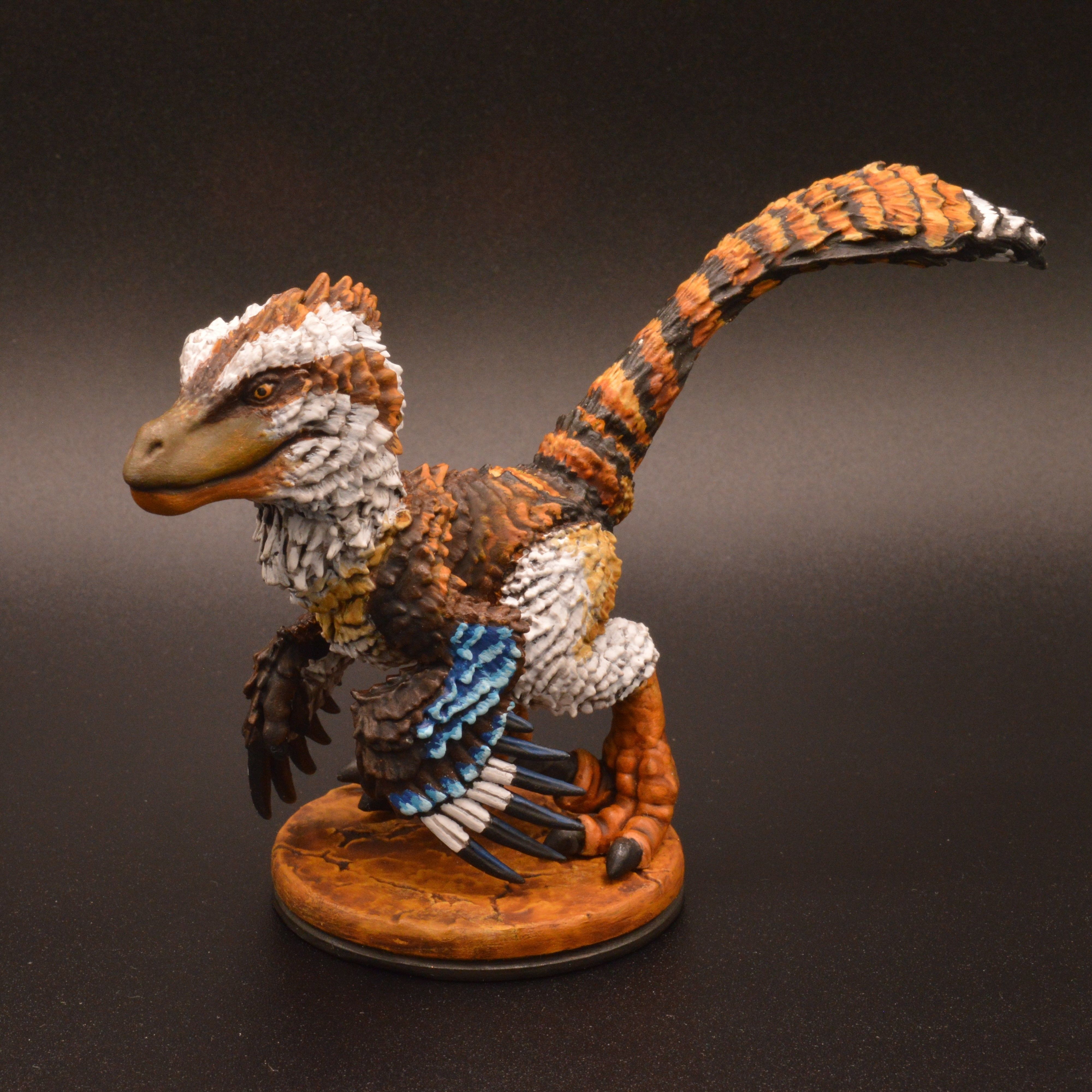 Chibi feathered velociraptor STL for printing 3D model_3