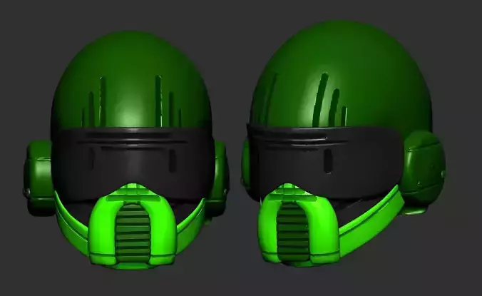 helmet high poly sculpt 3d printable 