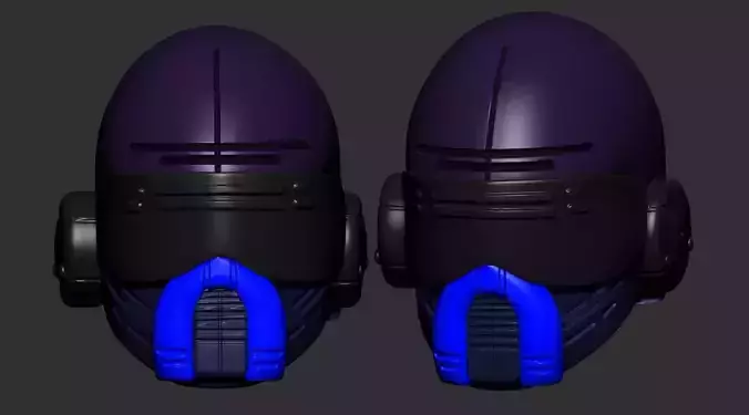 helmet high poly sculpt 3d printable 
