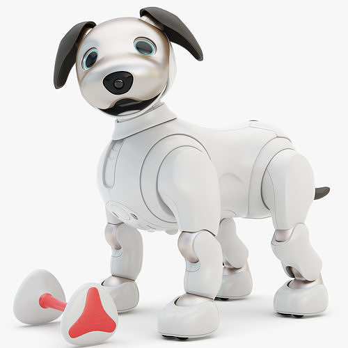 Rigging Sony Aibo with Bone  Low-poly 3D model