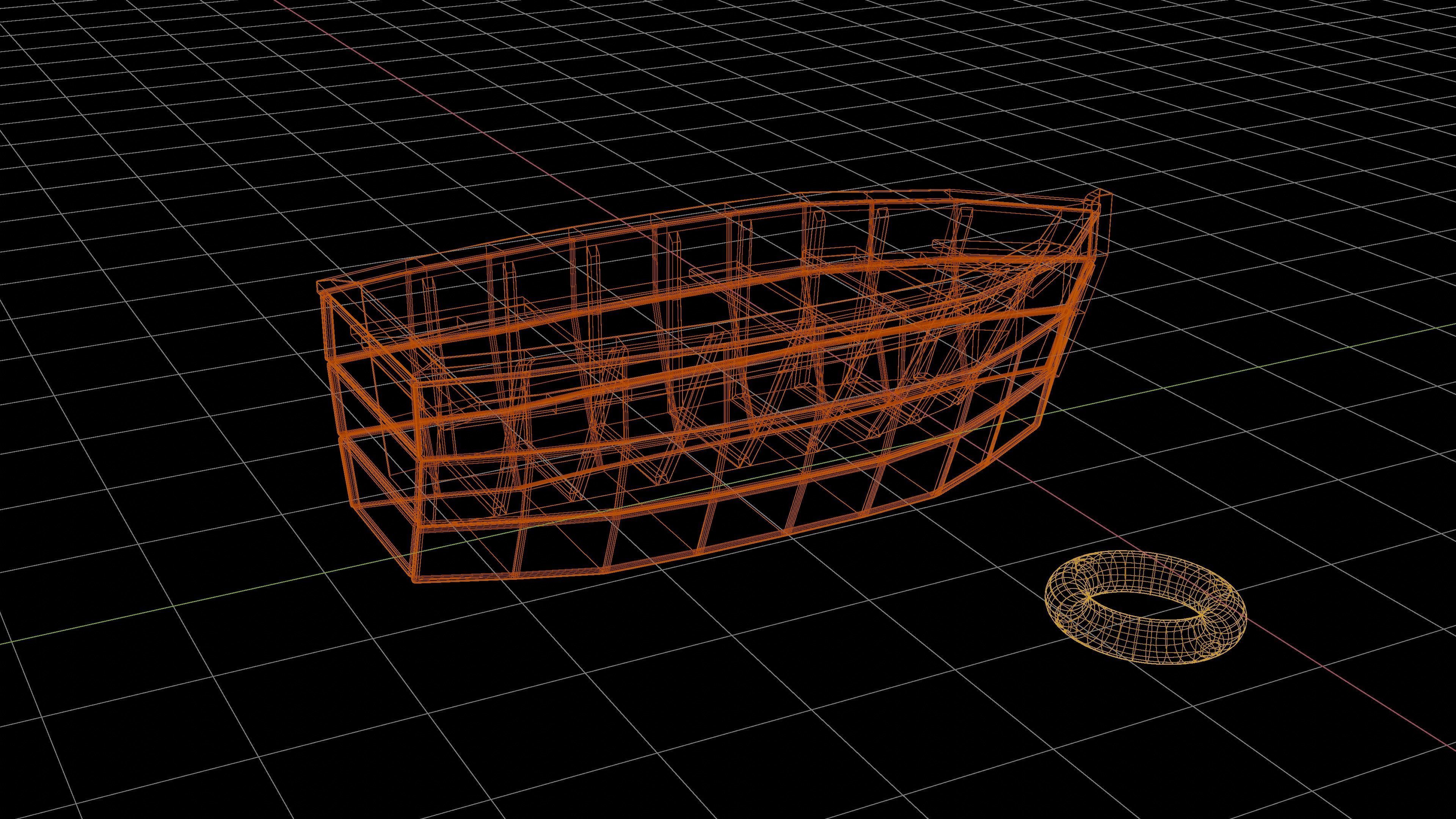 Cartoon boat Free low-poly 3D model_8