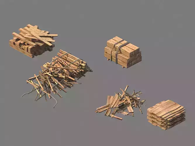 Tang-South-Lubanfang-Wood wood piles