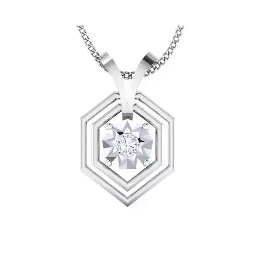 pendant-1035 rose gold pendant with diamond