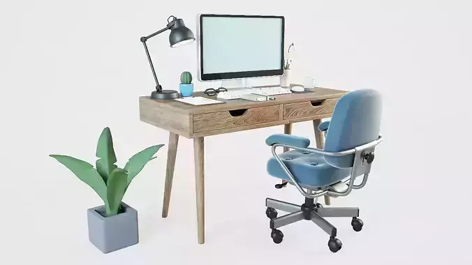 Home office 3D model