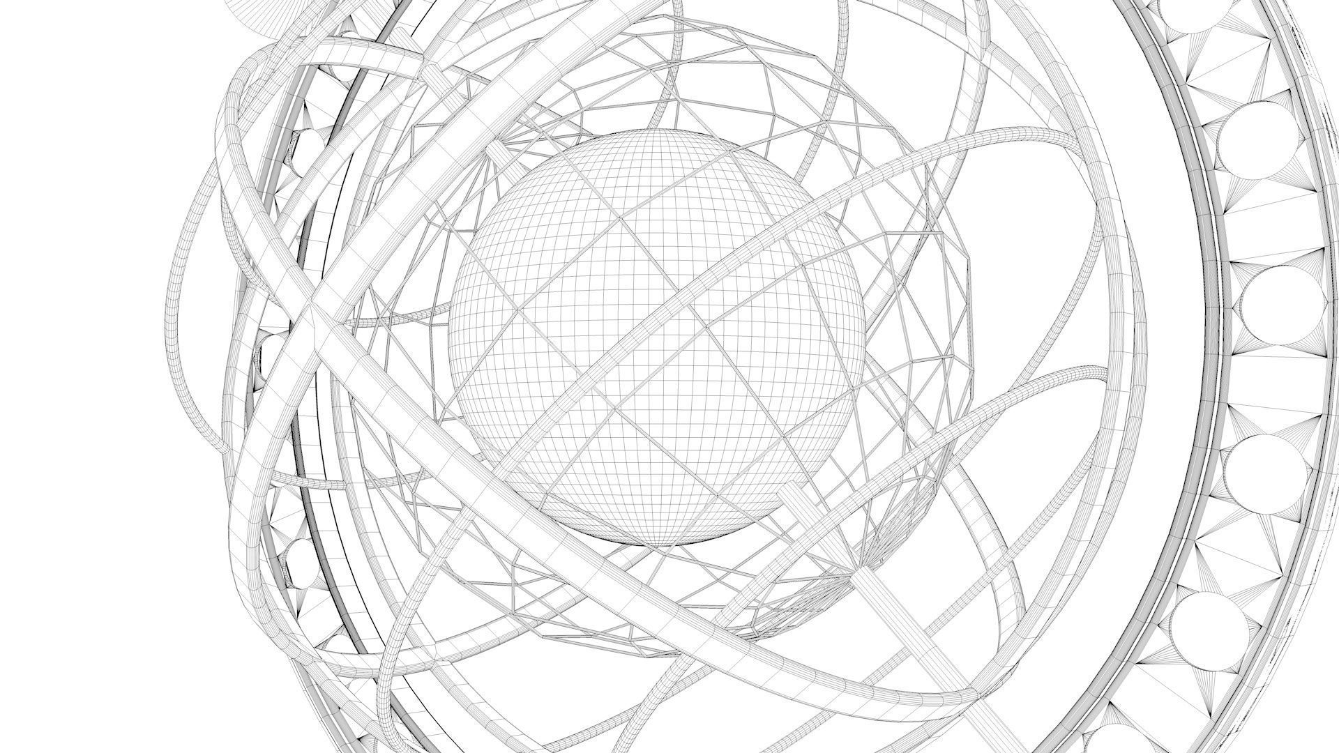 Gold World Accessory 3D model_5