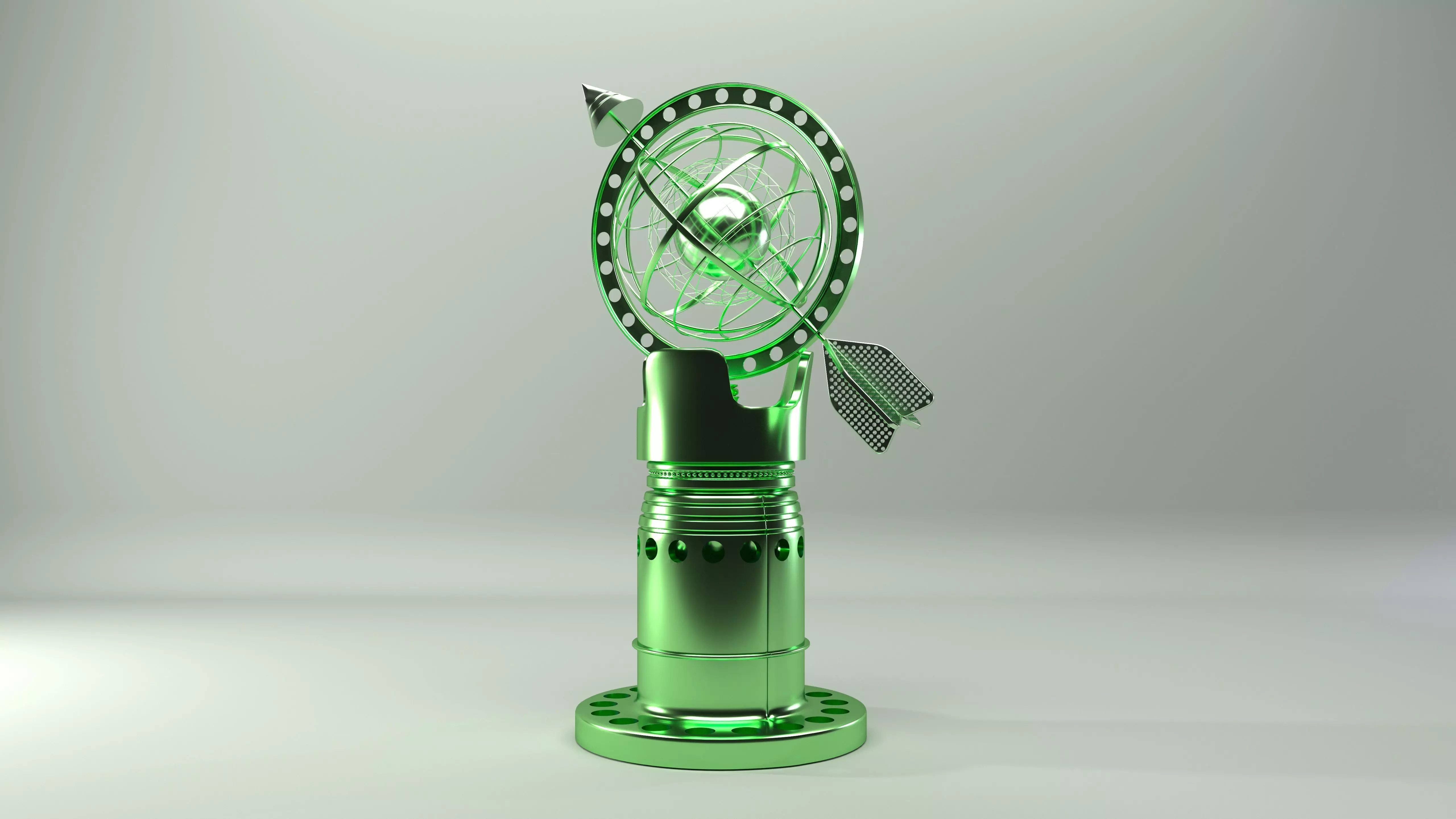 Gold World Accessory 3D model_0