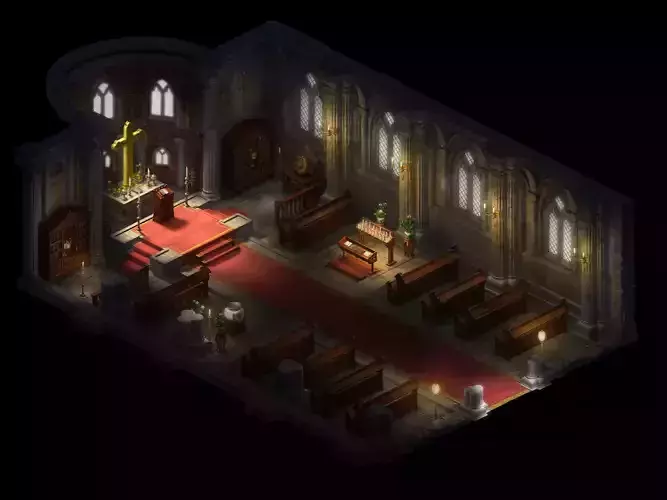 Catholic-Nestrianism-Church-Religion interior of church