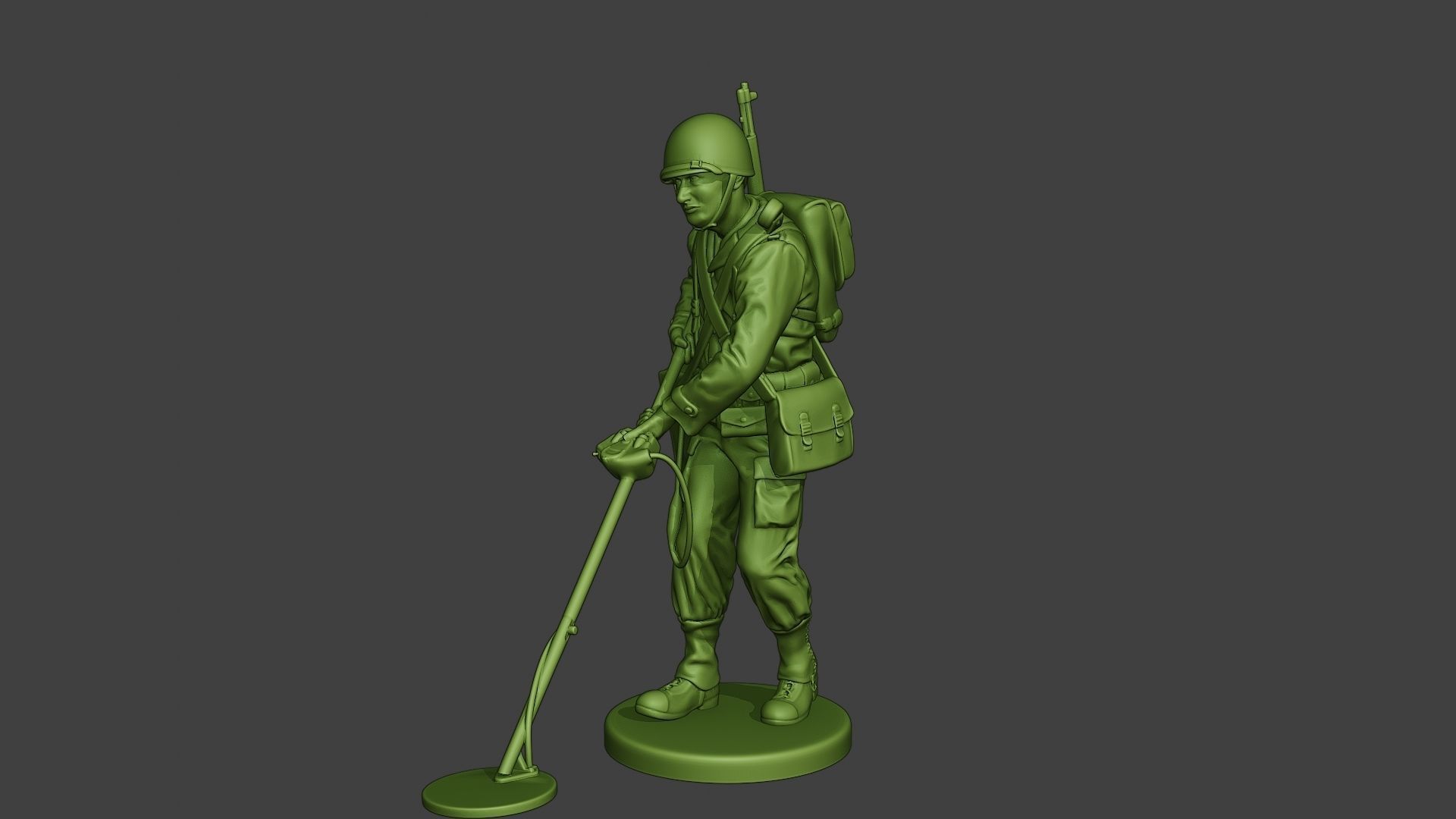 American engineer soldiers ww2 A9 Pack 3D Model Collection_17