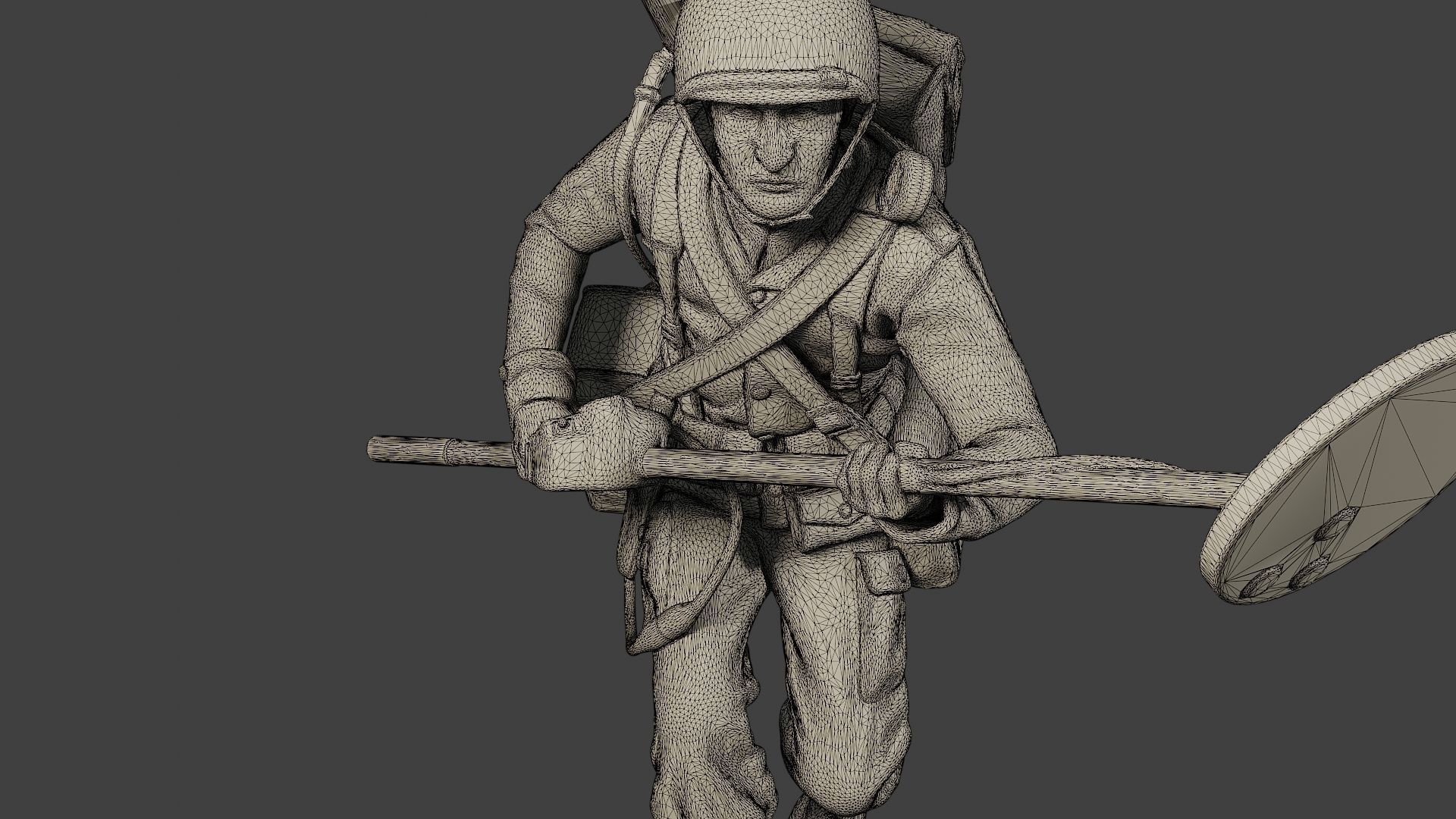 American engineer soldiers ww2 A9 Pack 3D Model Collection_33