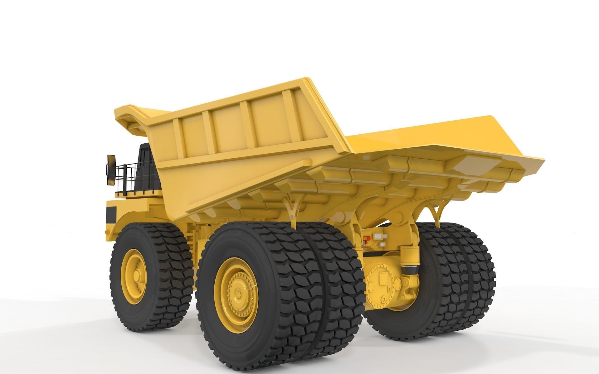 Mining Excavator and Truck 2 3D Model Collection_16