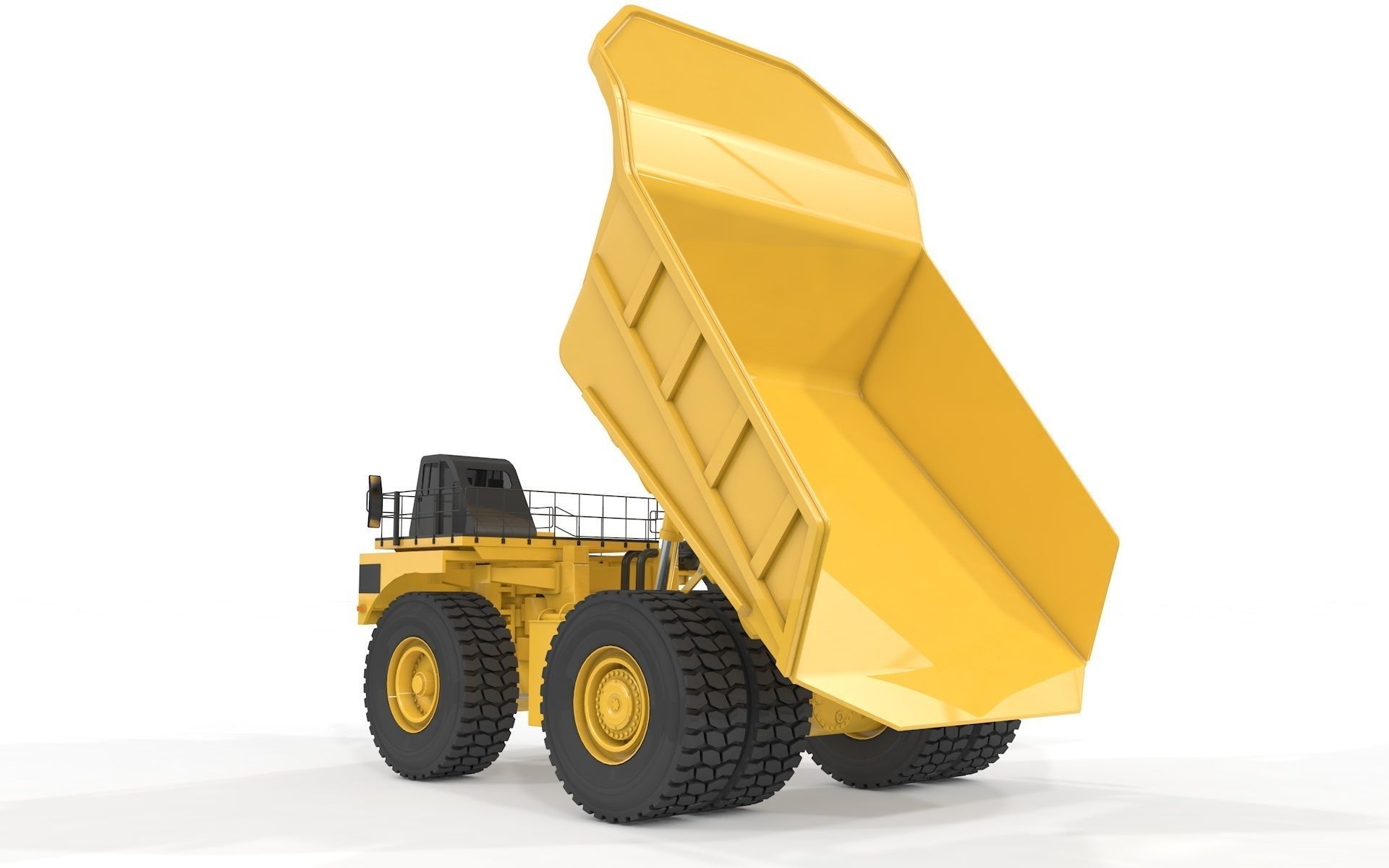 Mining Excavator and Truck 2 3D Model Collection_18