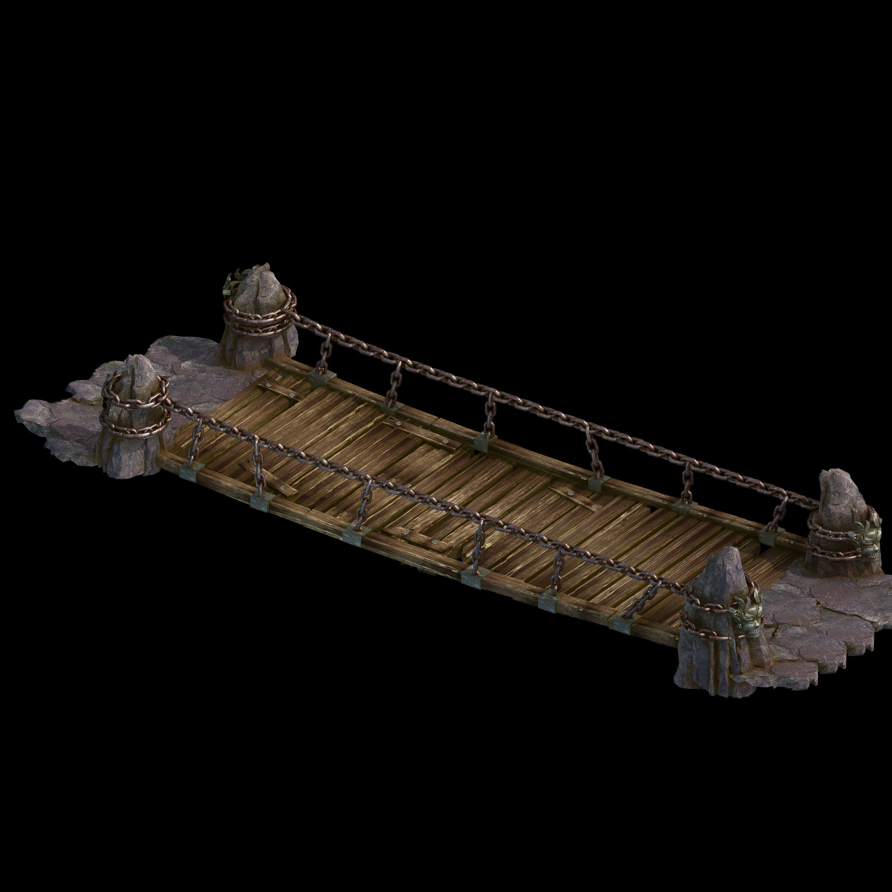 Iron Chain-Boardwalk 03 3D model_5
