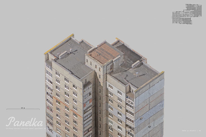 Panelka RAW Scan 3D model
