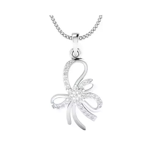 pendant-1081 2 rose gold and diamond pendant