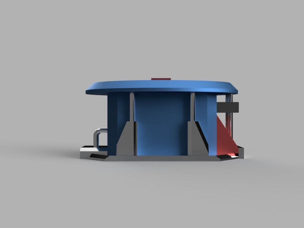 Spaceship Table 3D print model_2