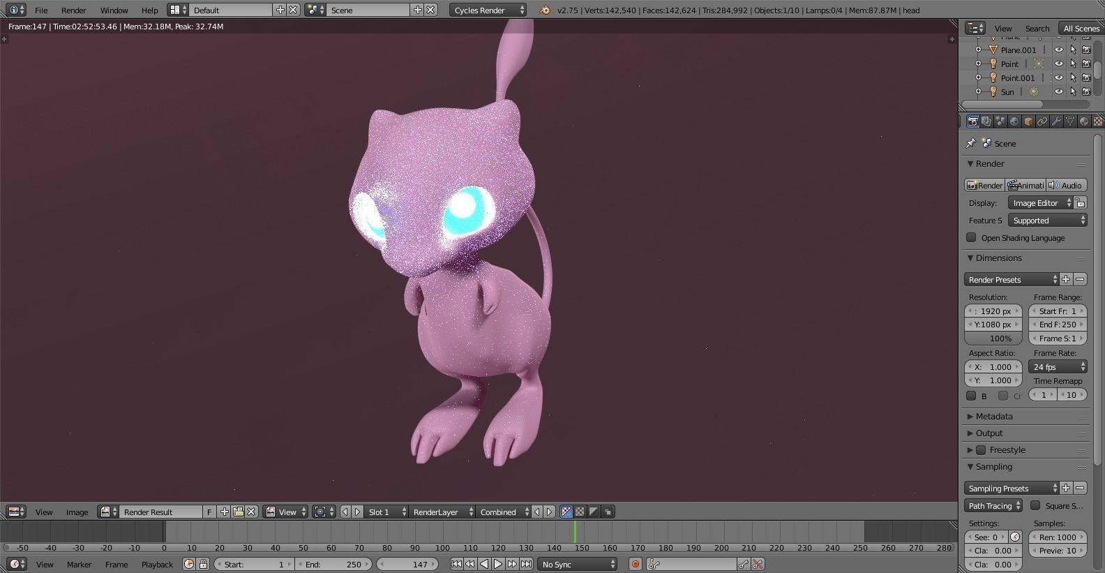 Pokemon - Mew Free 3D model_1