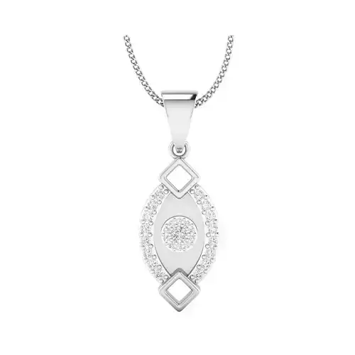 pendant-1059 sterling silver pendant with diamonds