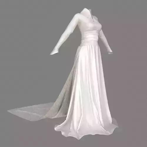 Wedding Dress  3D model