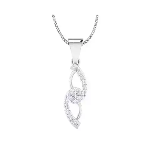 pendant-1057 diamond pendant in rose gold