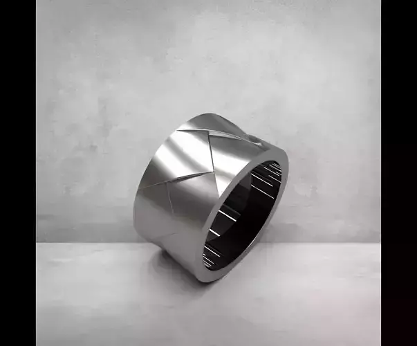 Modern Ring for Men Free 3D print model