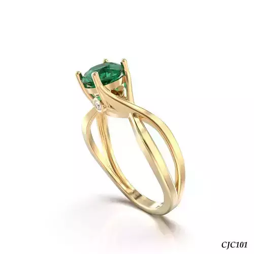CJC101 Ladies womans womens diamond ruby emerald Rings