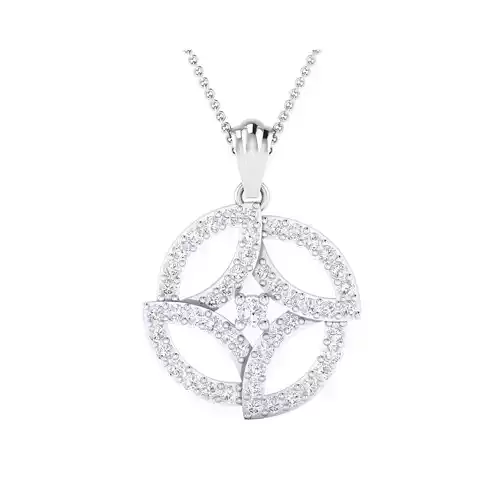 pendant-1142 diamond pendant in rose gold