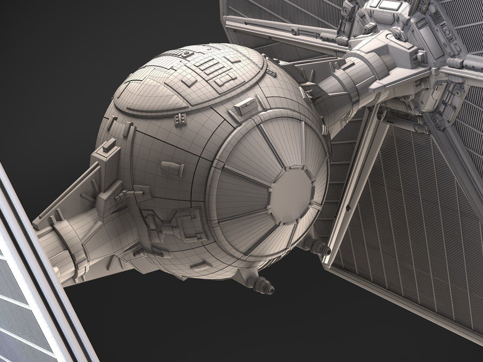 Star Wars Tie Fighter with Interior 3D model_17