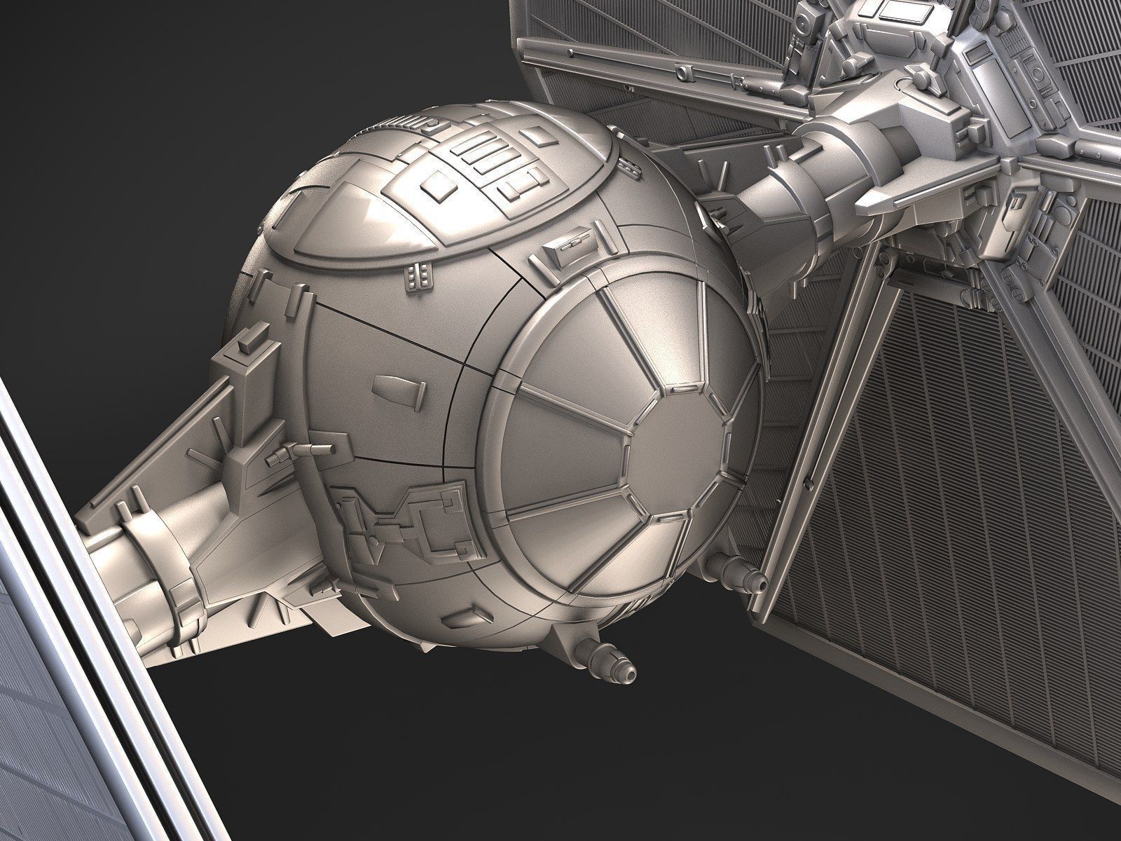 Star Wars Tie Fighter with Interior 3D model_13